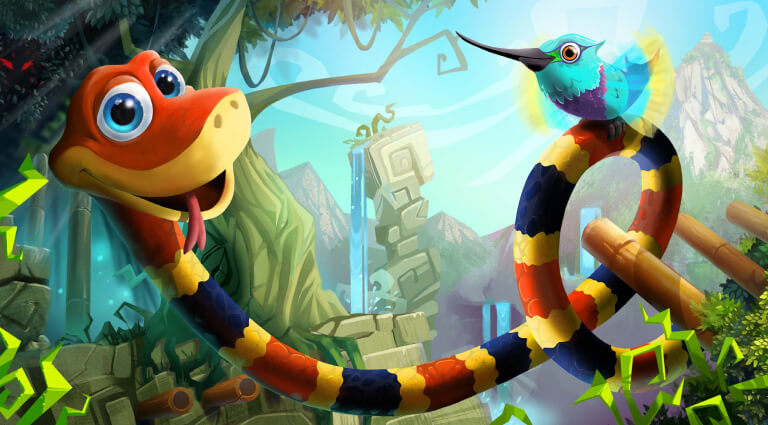 Character from Snake Pass